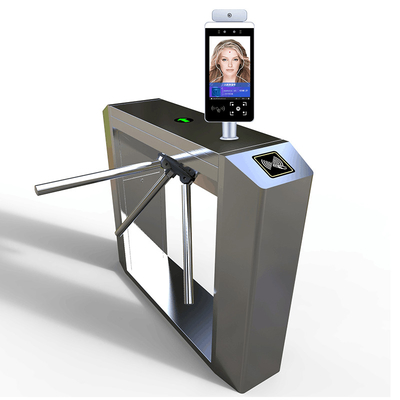 Temperature Measurement Stainless Steel Tripod Turnstile Gate Turnstile With Fingerprint Rfid Card Access Control Entry Security Gate